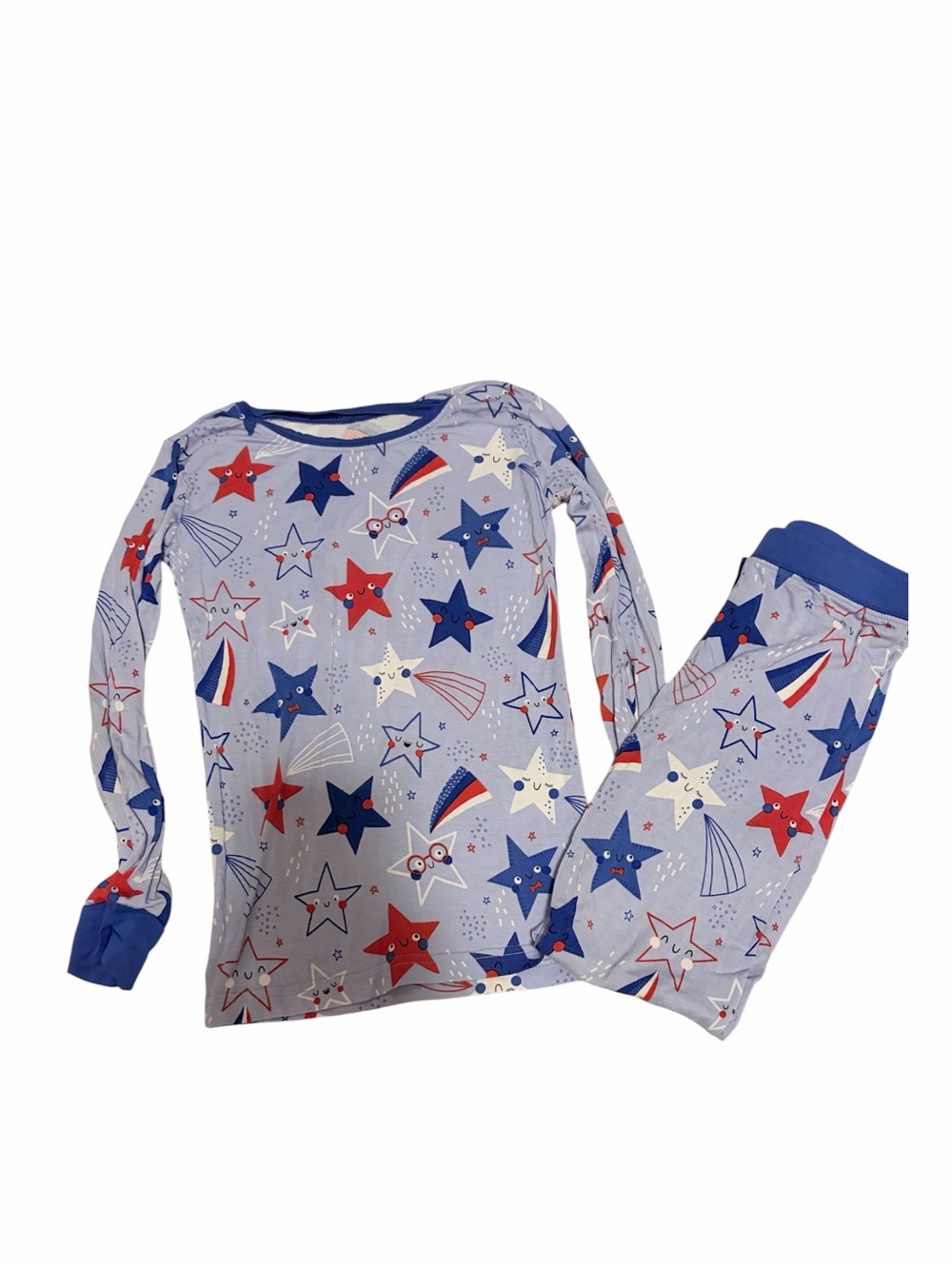 Little sleepies star themed bamboo pajama set size 5/6